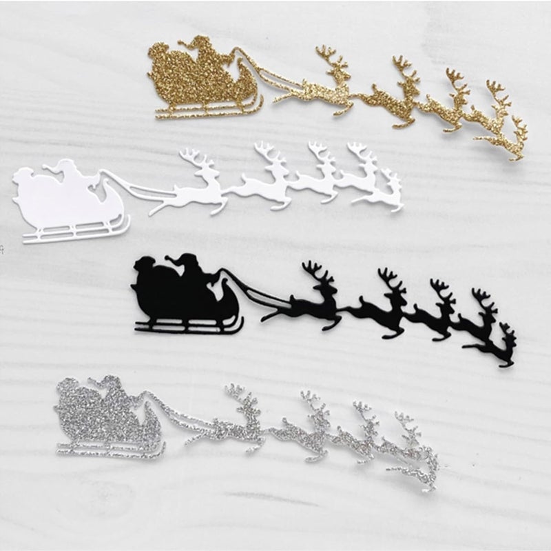Lapoo Metal Cutting Die for Scrapbooking, 3D Backgrounds Frame New Cutting Dies DIY Album Card Making Decor Paper Metal Die Cuts Party Wedding Decorations (Christmas Gift 5 x 1.4 in) - Image 1